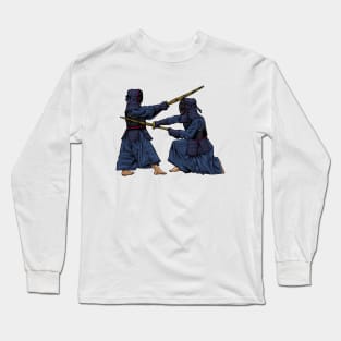 Japanese martial arts - Kendo fighters Long Sleeve T-Shirt